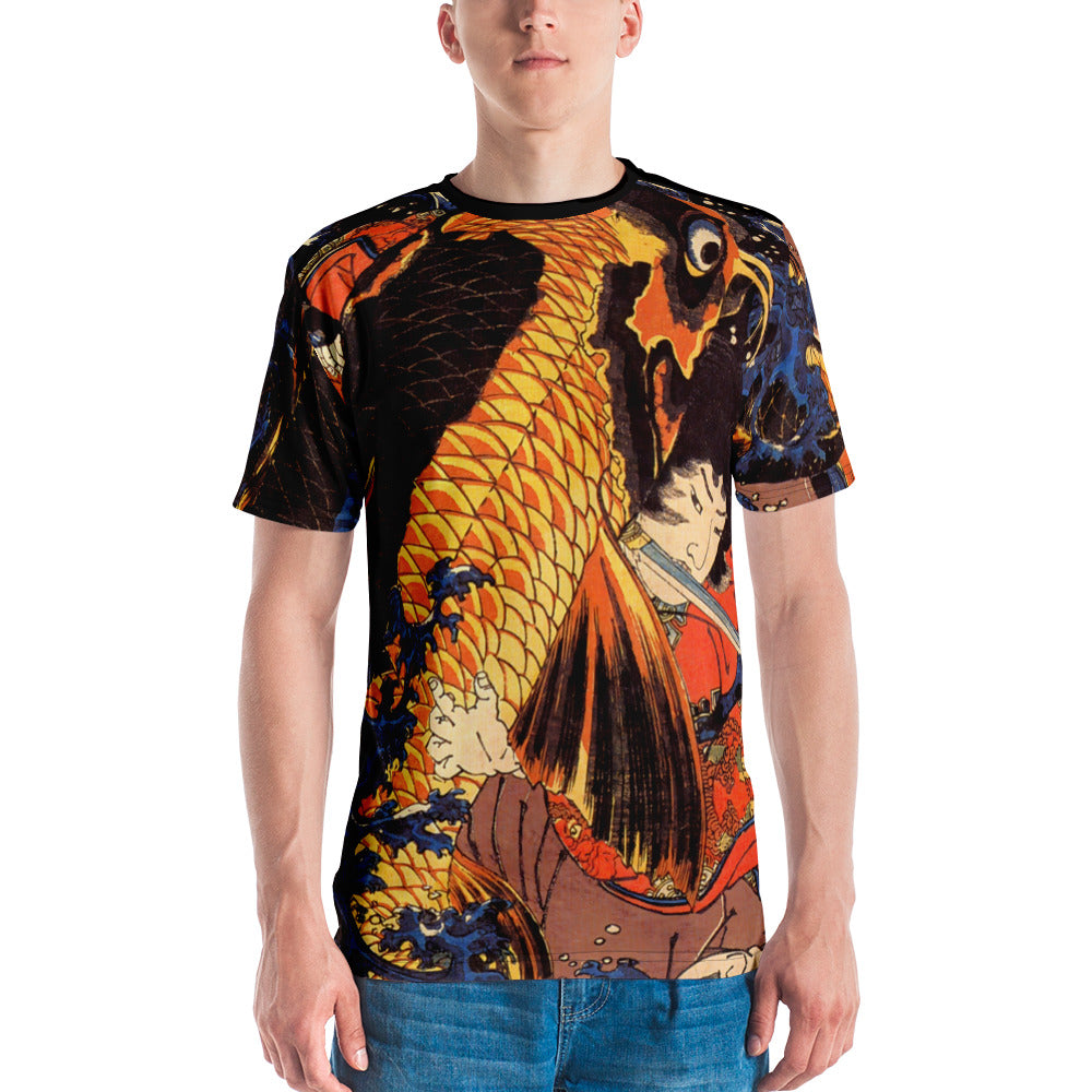 Oniwakamaru Fights Giant Carp Men's t-shirt